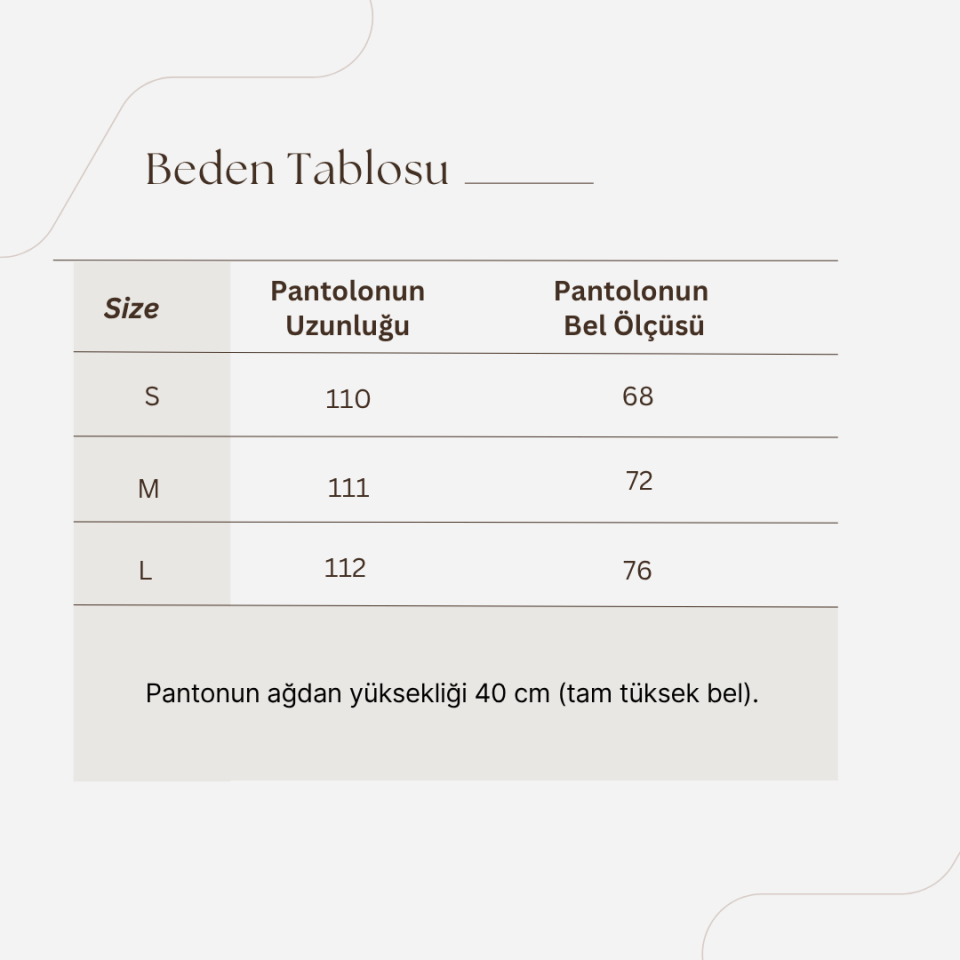 Beyaz Yüksek Bel ZR Marka Palazzo Pantolon