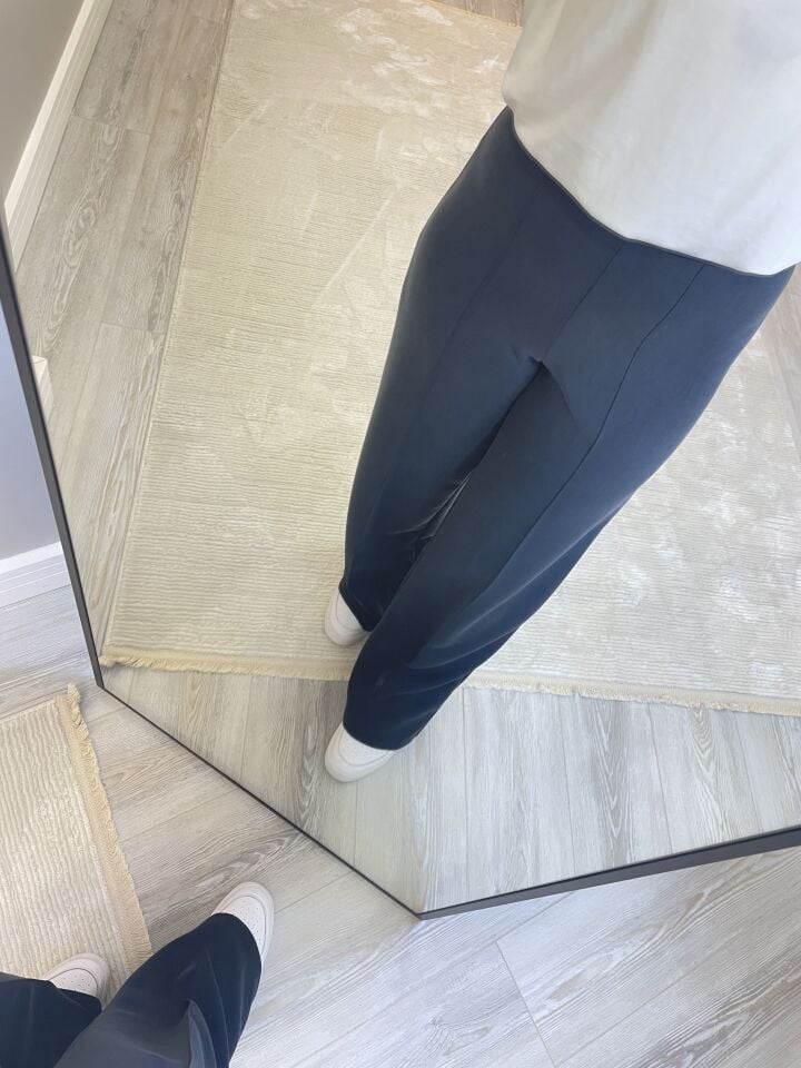 Oysho Modal Kumaş Yüksek Bel Bol Paça Pantolon