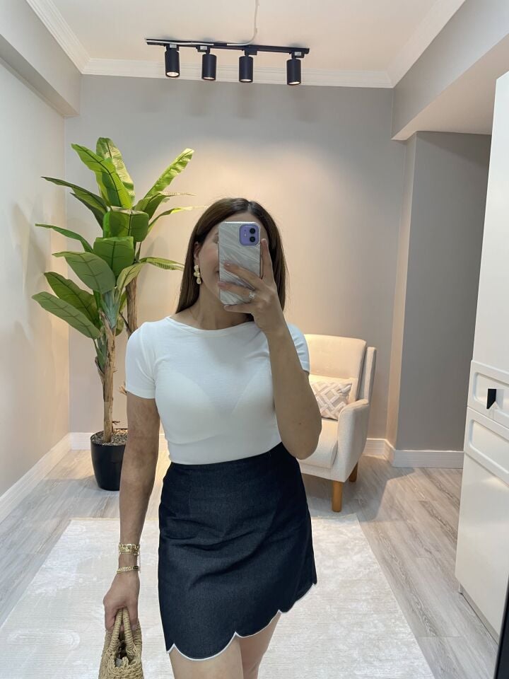 Oysho Kayık Yaka Basic Fit Body